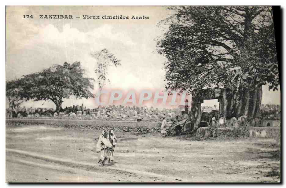 CPA Zanzibar Vieux cimetiere arabe