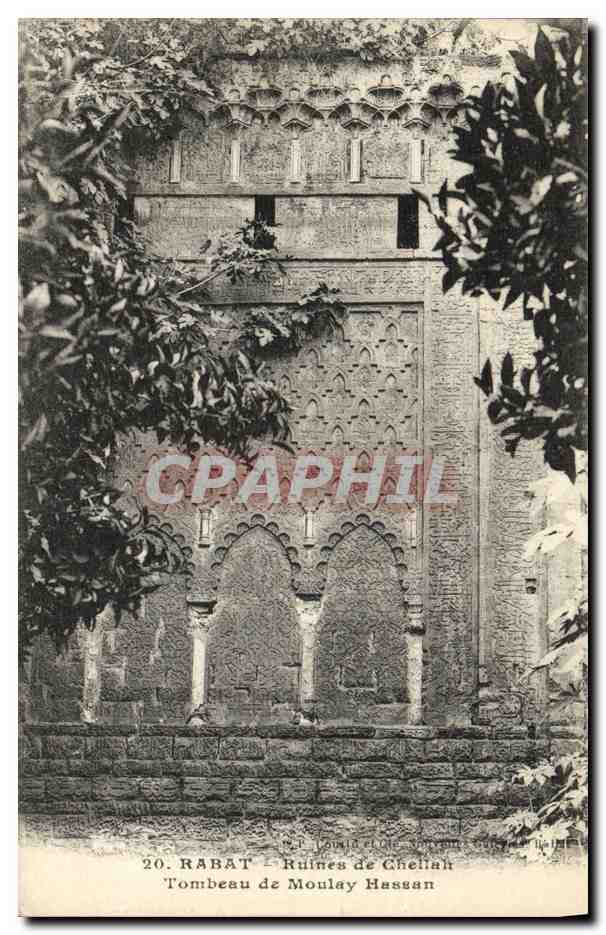 CPA Rabat ruines de Chellah Tombeau de Moulay Hassan
