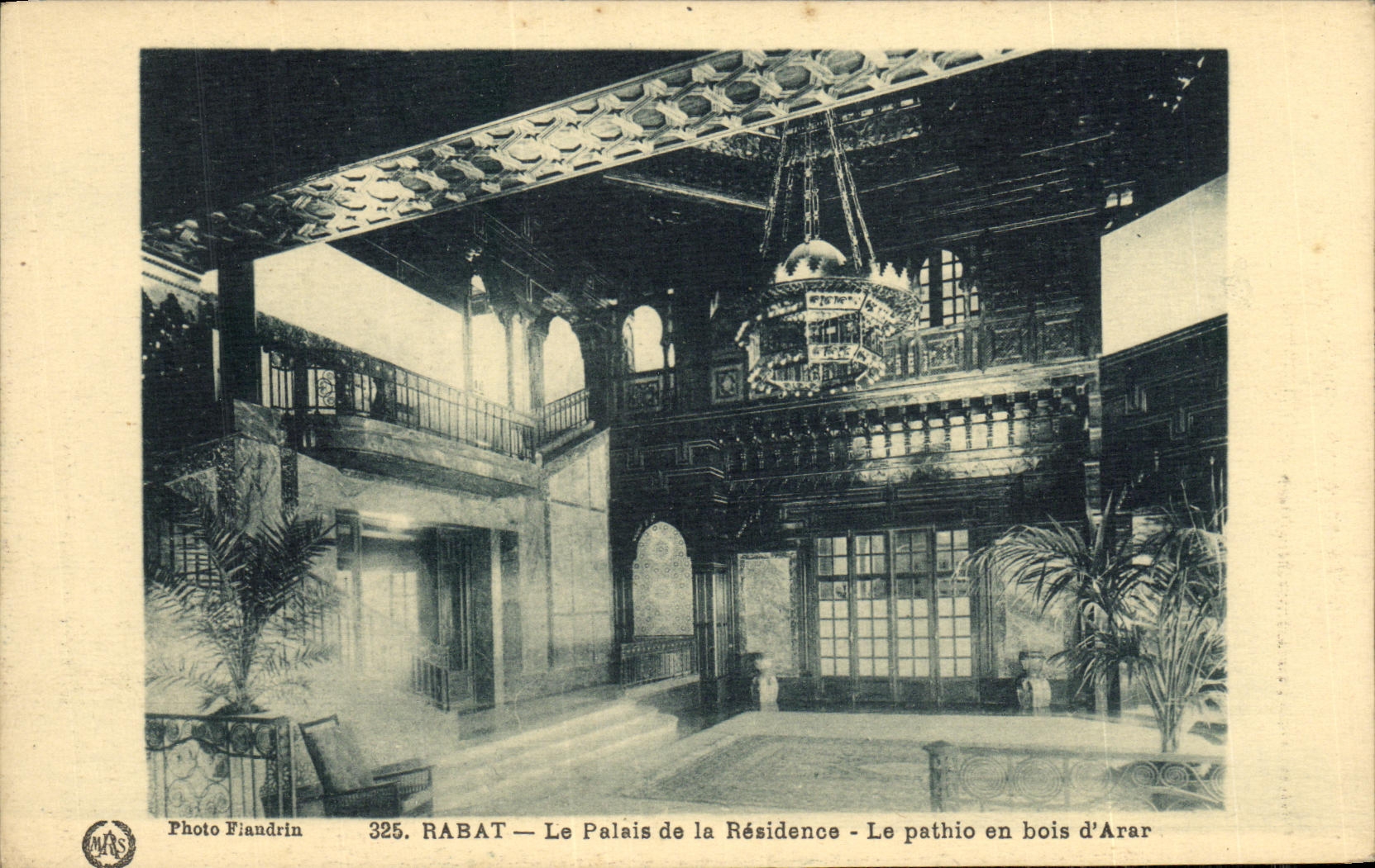 CPA Rabat Le Palais de la Residence Le Pathio en bois d Arar