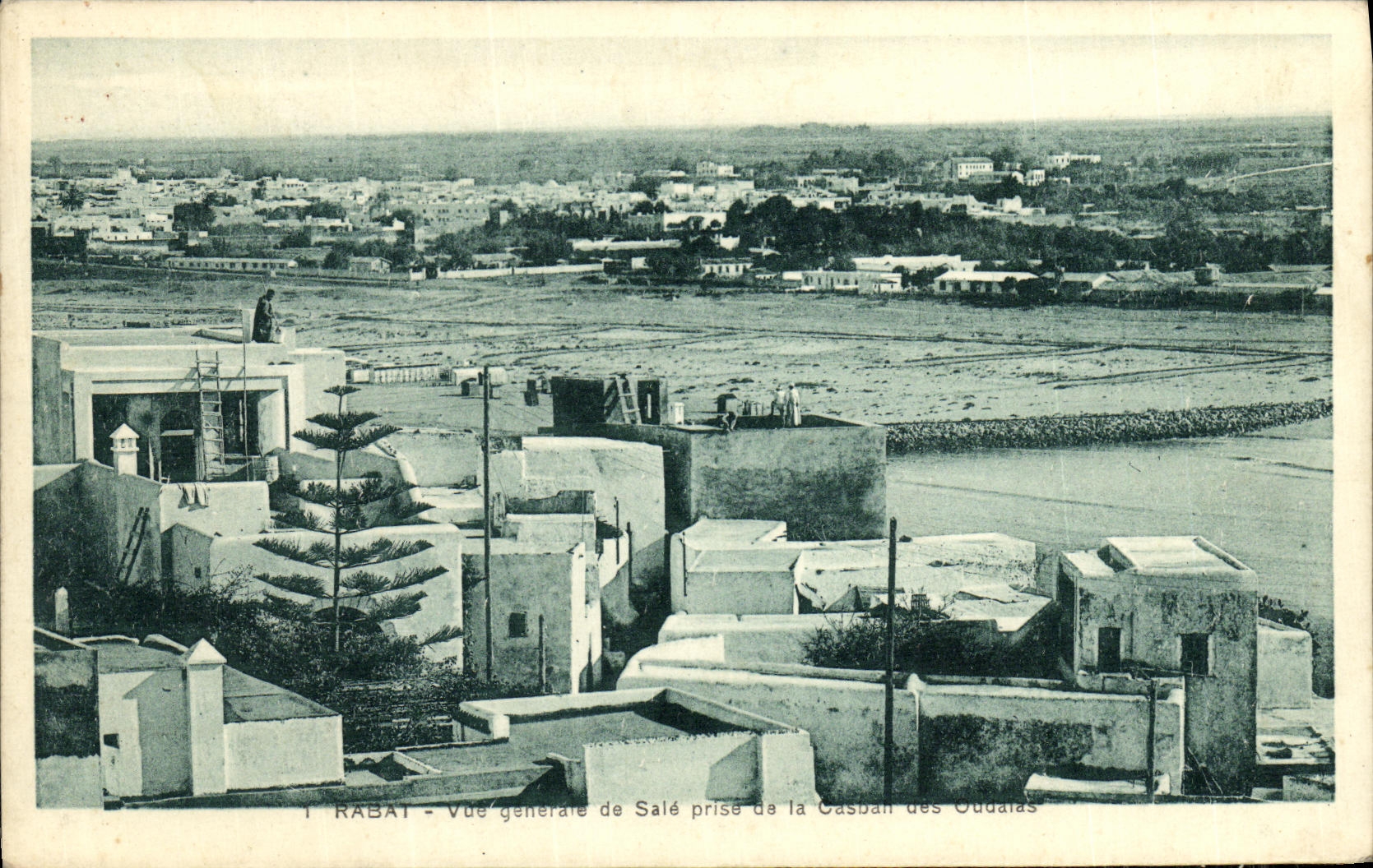 CPA Rabat Vue generale de Sale prise de la Casbah des Oudaias