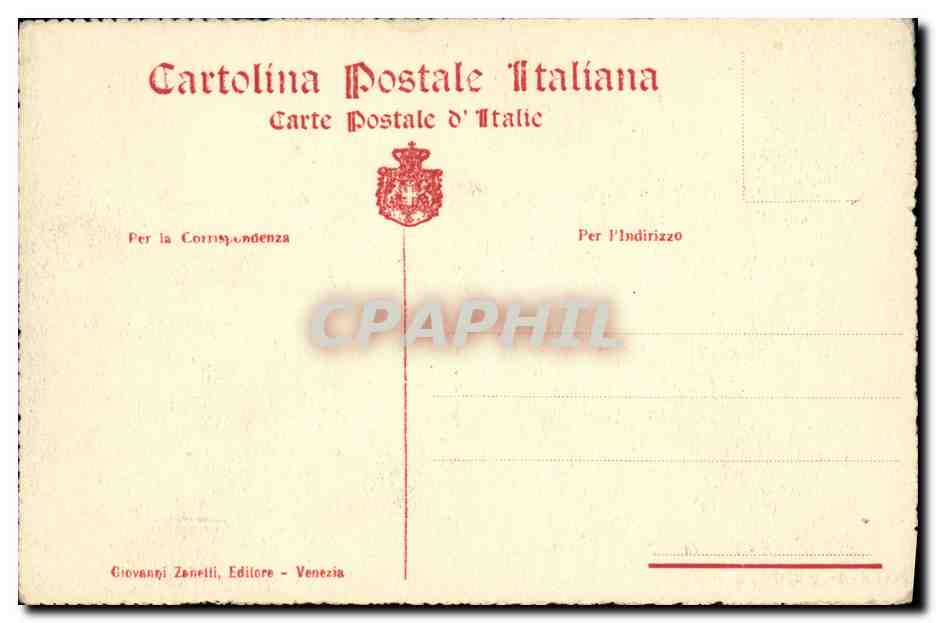 CPA Venezia Gondola in Bacino S Marco — Rückseite