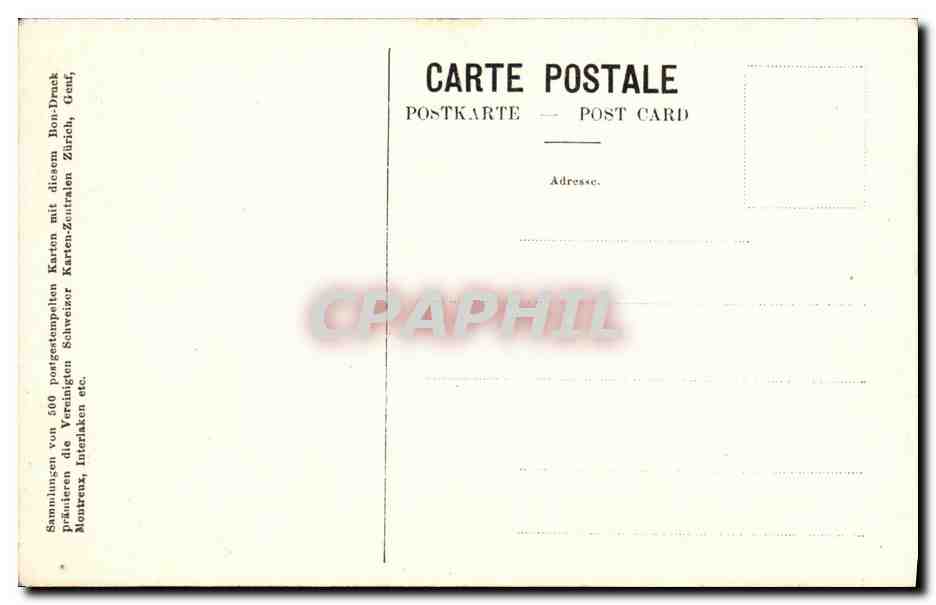CPA Geneve St Pierre — Rückseite