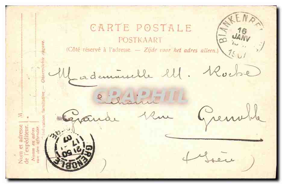CPA Villa dans les Dunes Coq sur Mer  — Rückseite
