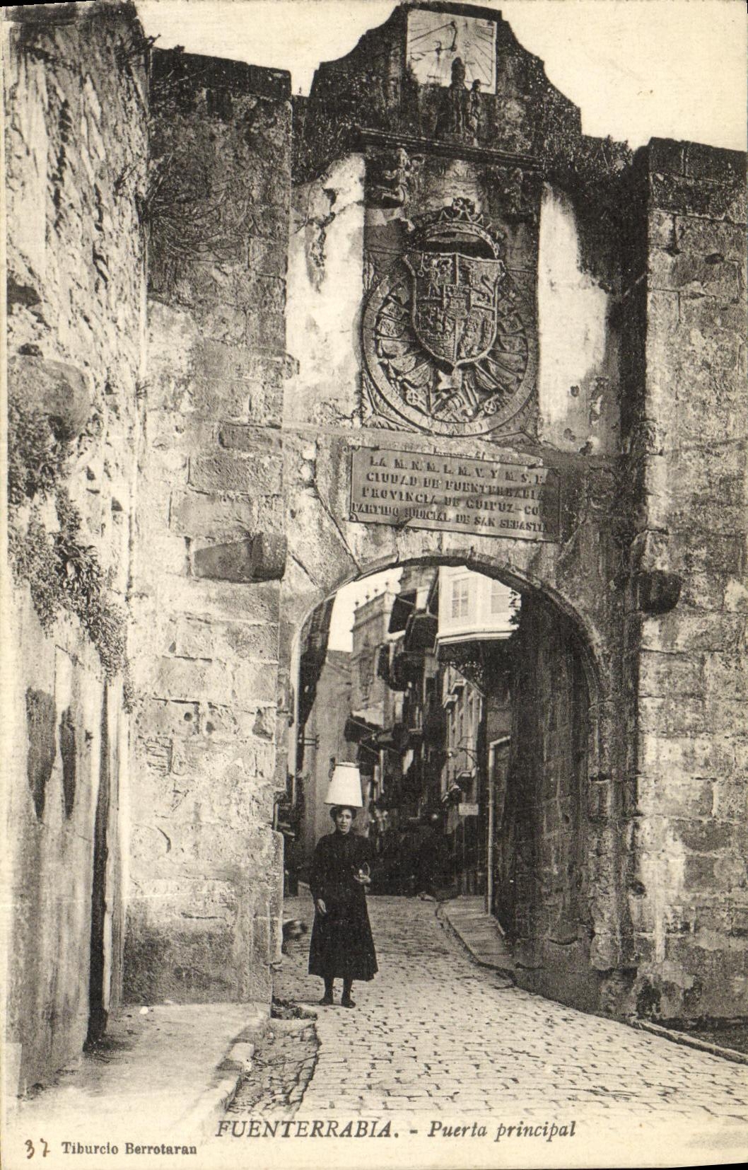 CPA Fuenterrabía Puerta principal
