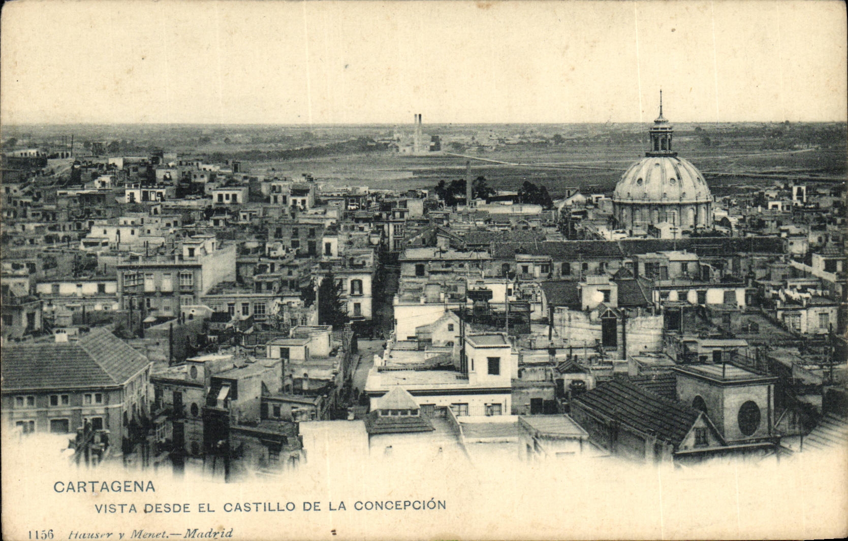 CPA Cartagena Vista Desde el Castillo de la Concepcion