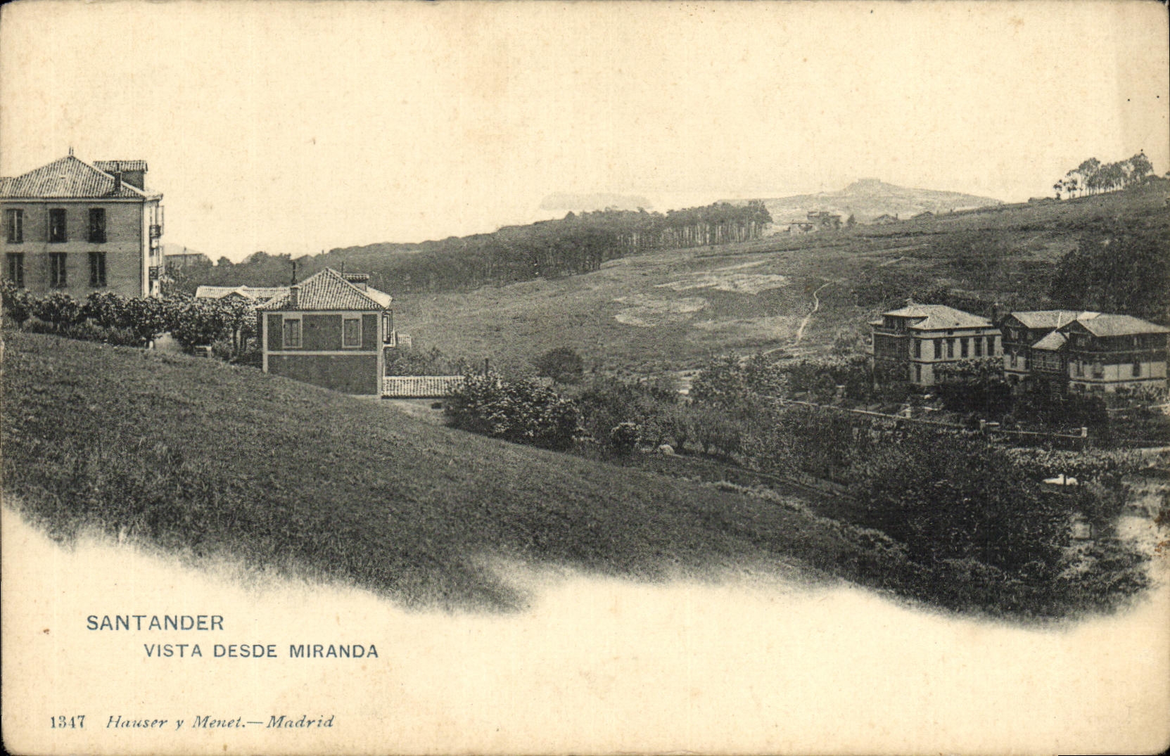 CPA Santander Vista Desde Miranda