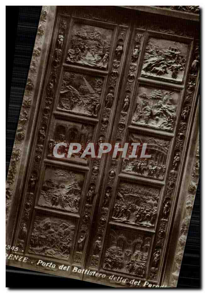 CPA Firenze Porta cdel battistero detta del Paradiso