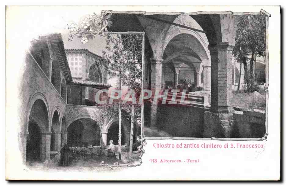 CPA Chiostro ed antico cimitero di S Francesco 