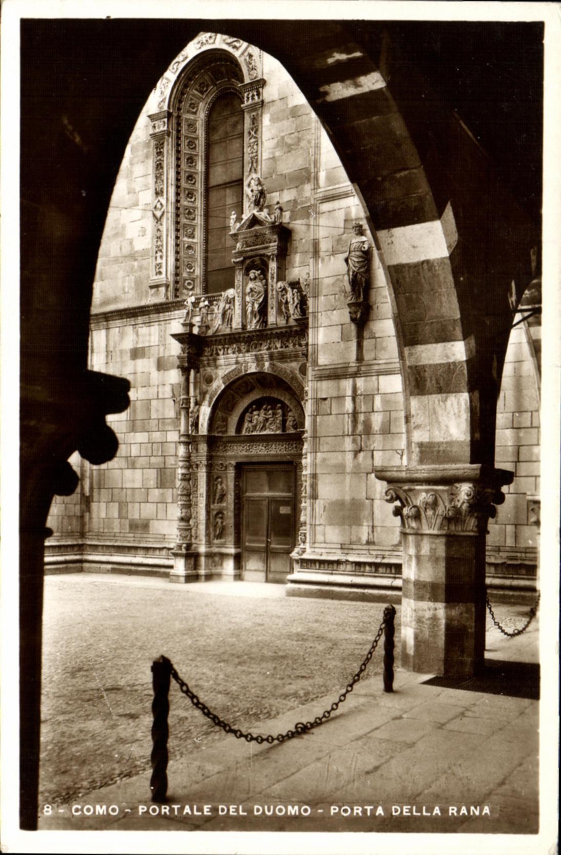 CPA Como Portale Del Duomo Porta Della Rana