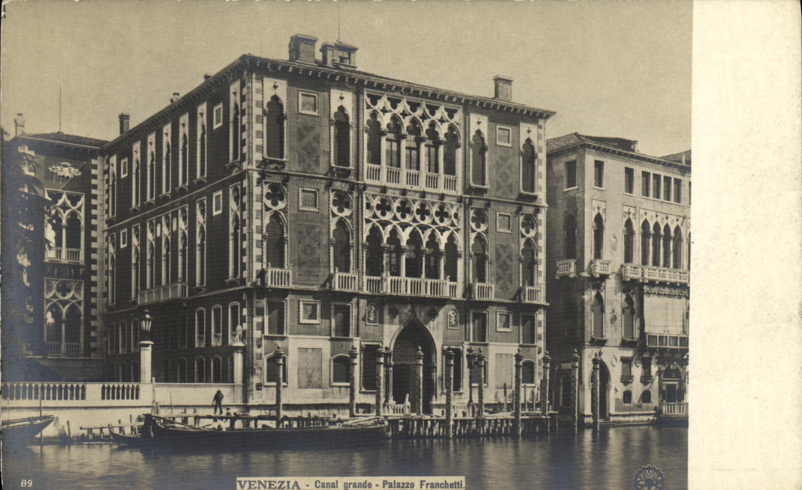 CPA Venezia Canal Grande Palazzo Franchetti 