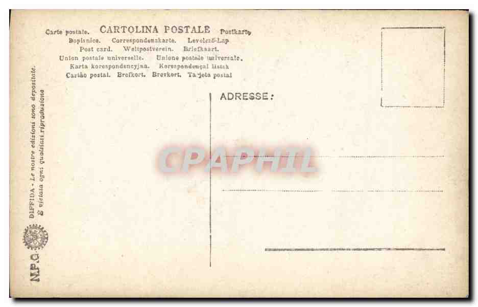 CPA Venezia Canal Grande Palazzo Franchetti  — Rückseite
