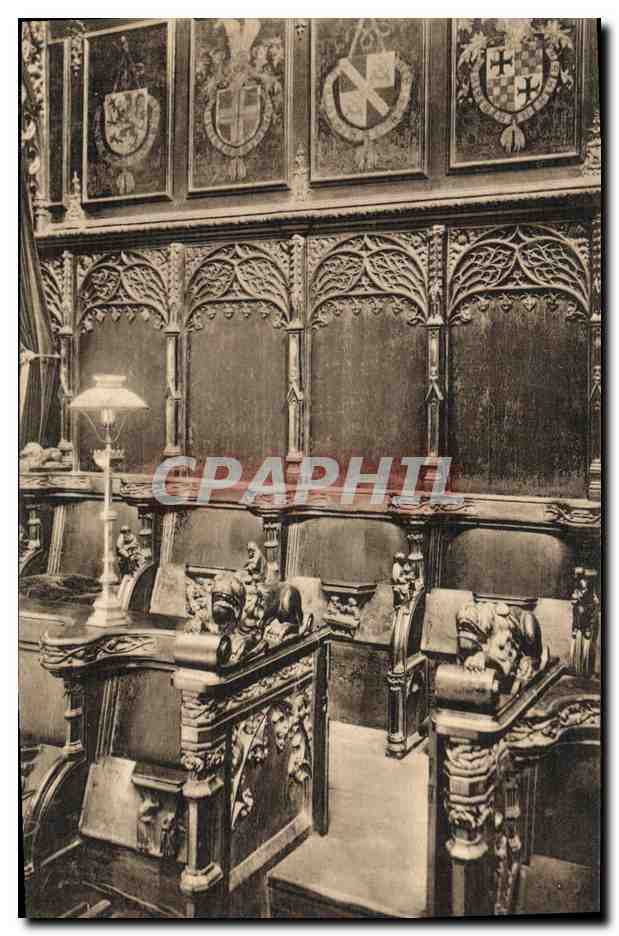 CPA Entree des Stalles Bruges Eglise Saint Sauveur