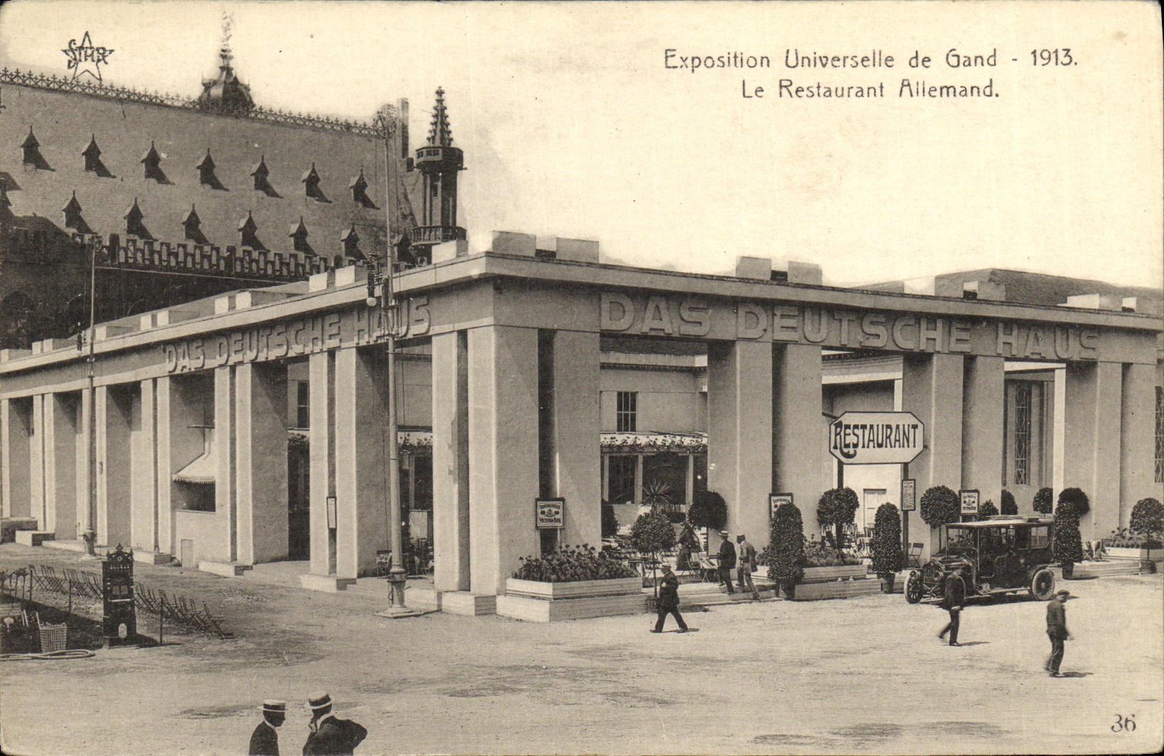 CPA Exposition Universelle de Gand 1913 Le Restaurant Allemand