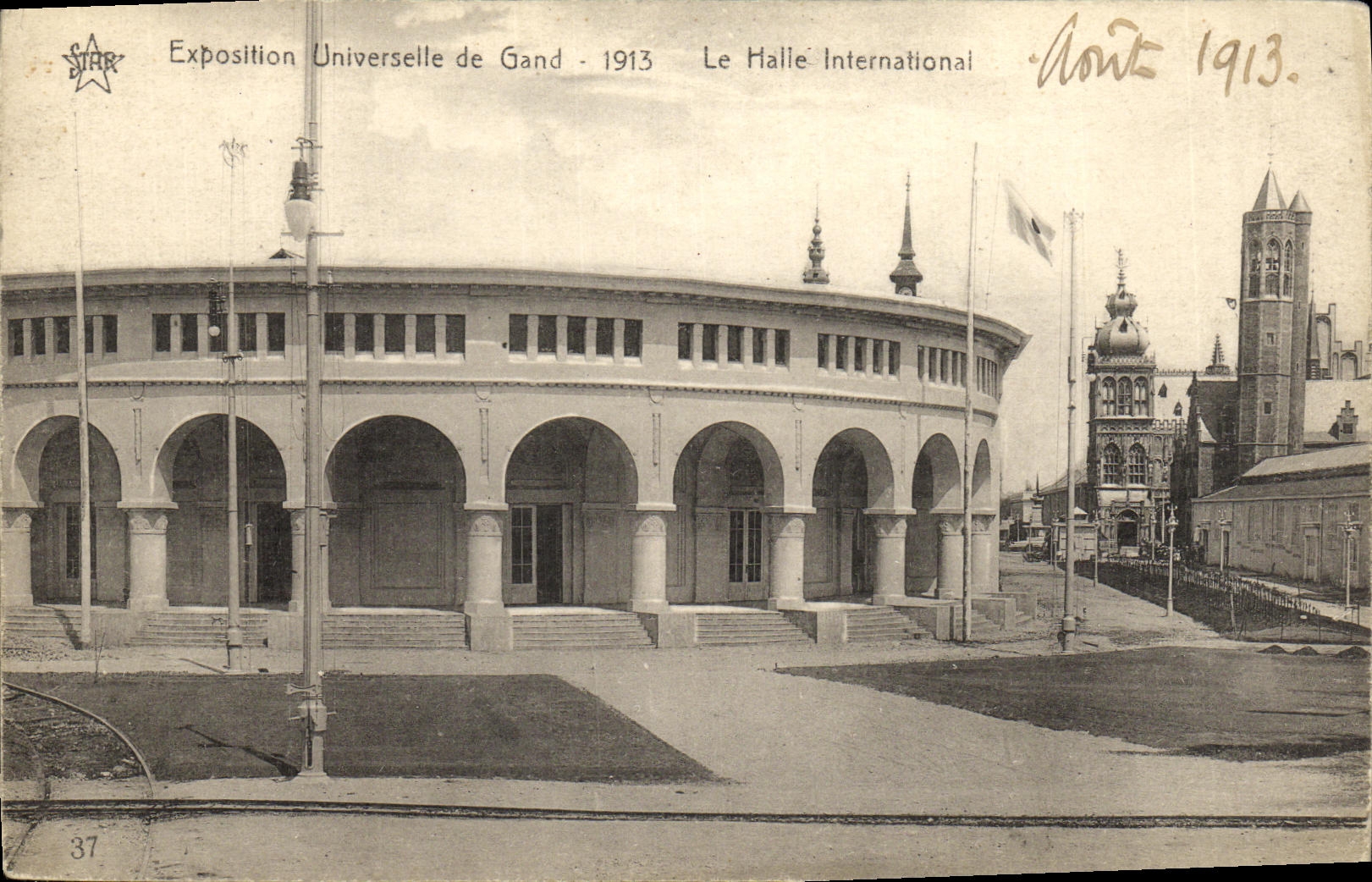 CPA Exposition Universelle de Gand 1913 Le Halle International