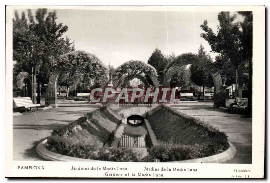 Pamplona — Jardins de la Media Luna — Fetoeditora de Arte - S.S.