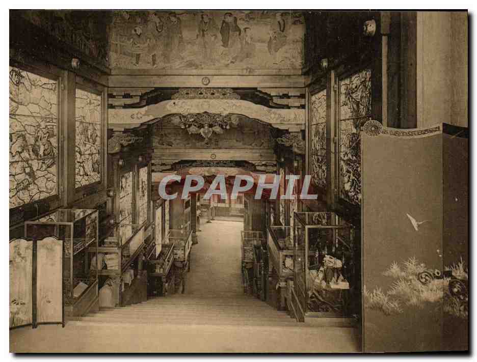 CPA Bruxelles Laeken La Tour Japonaise Galerie principale 1ere travee
