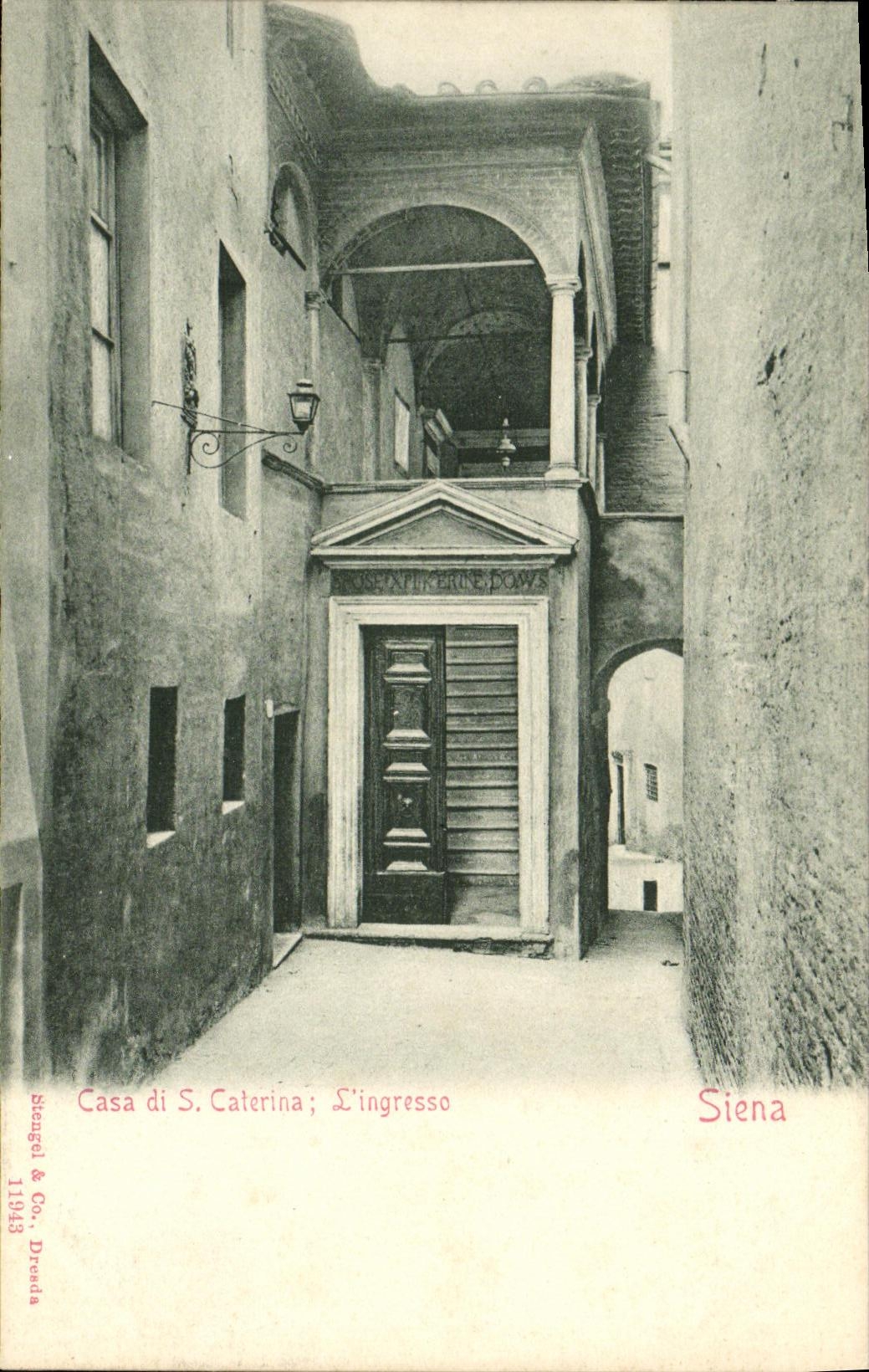 CPA Casa di S Caterina L ingresso Siena