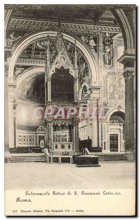CPA Roma Tabernacolo Gotico di S Giovanni Laterano 