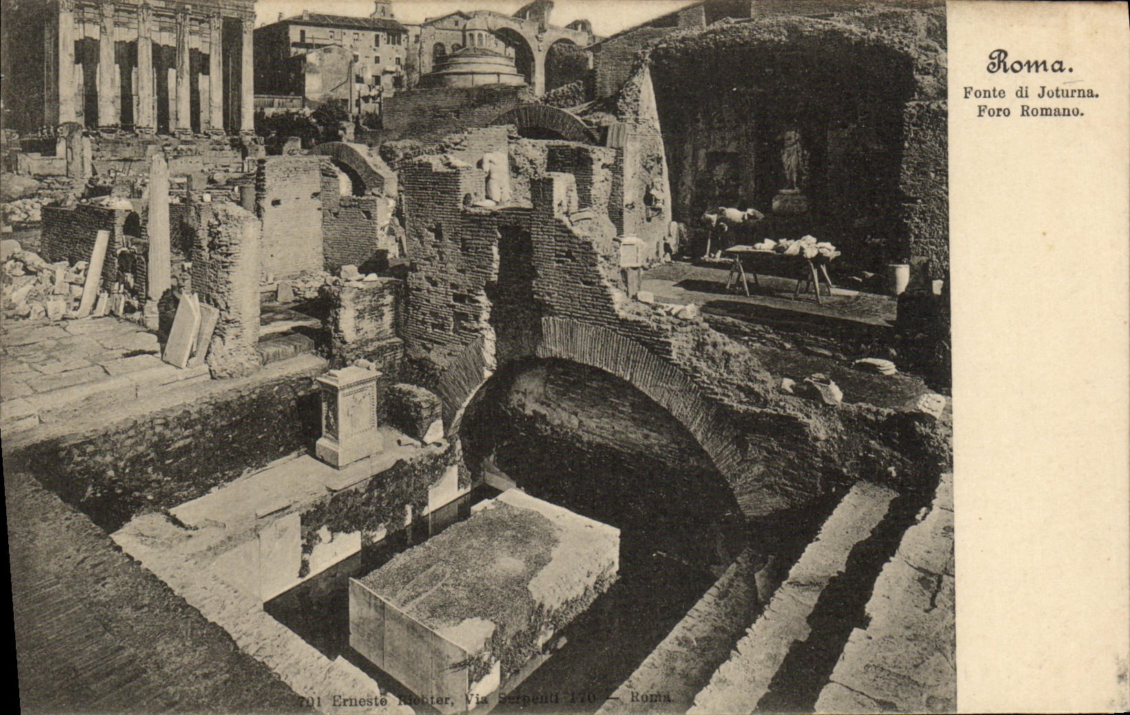 CPA Roma Fonte de Joturna foro Romano