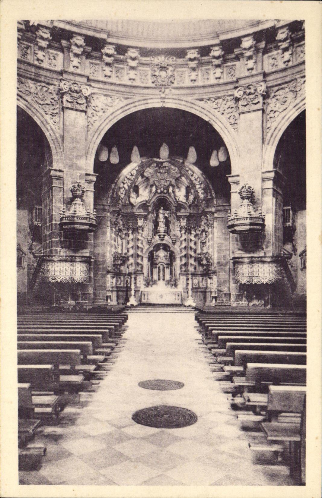 CPA S Ignacio De Loyola Interior de la Basilica Altar Mayor 