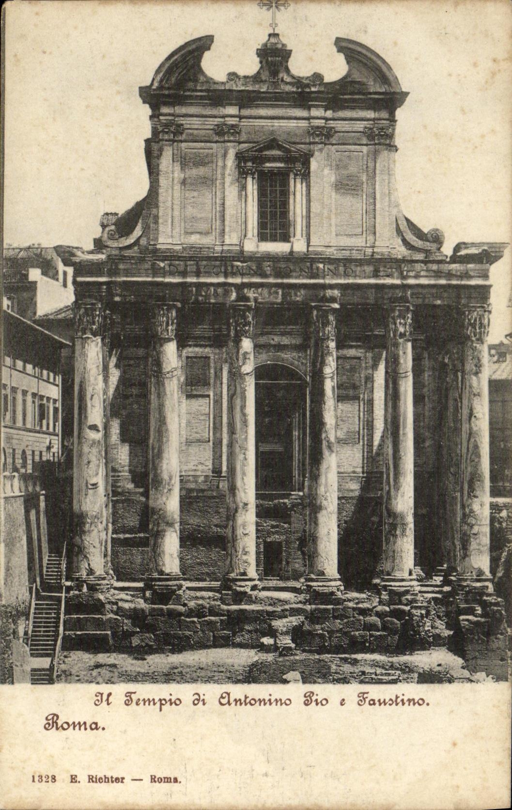 CPA Roma Tempio di Antonino Pio Fantino