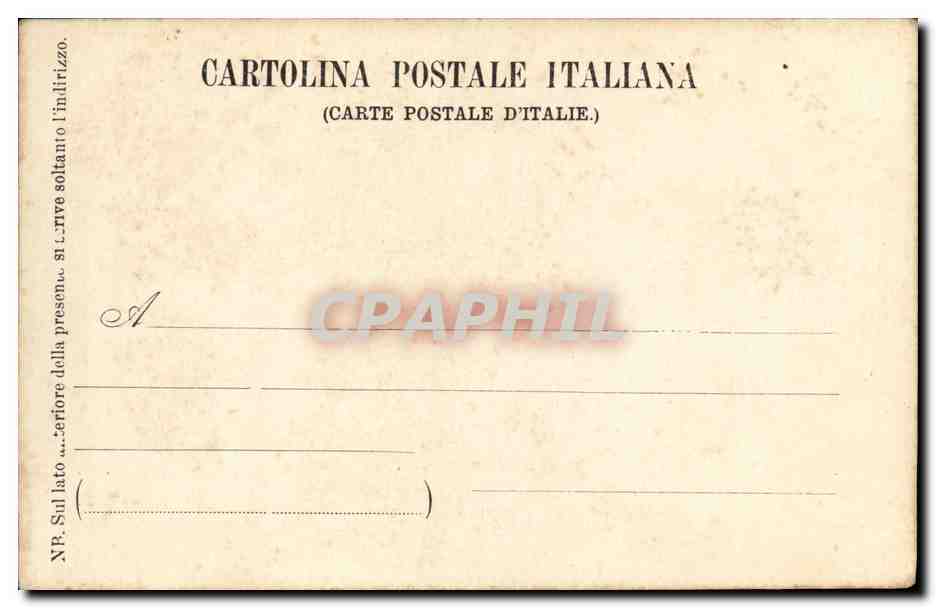CPA Roma Tempio di Antonino Pio Fantino — Rückseite