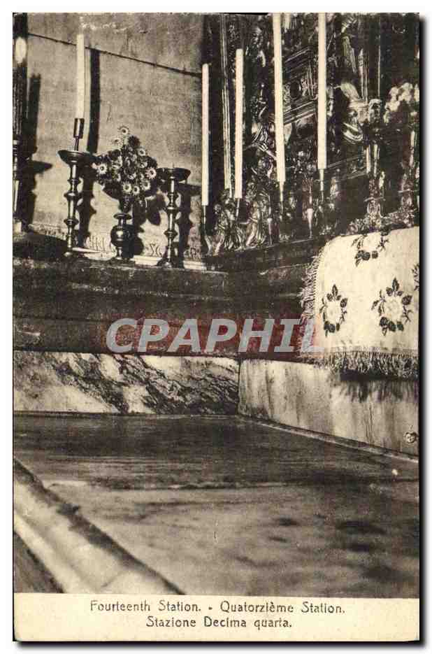 CPA Fourteenth Station Quatorzieme Station 