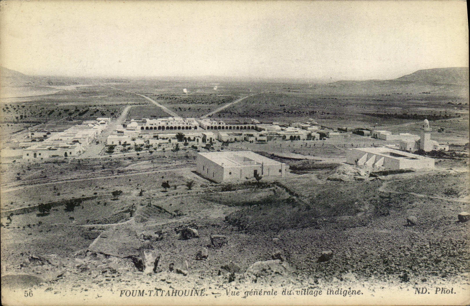 CPA Foum Tatahouine Vue generale du village indigene