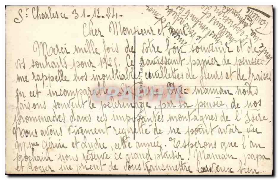 CPA Musee du Louvre Greuze La laitiere — Verso