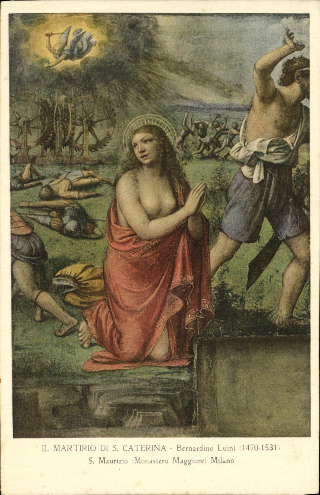 CPA IL Martirio Di S Caterina Bernardino Luini