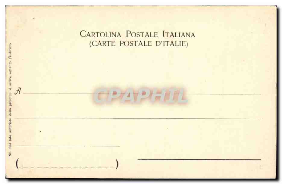 CPA Riviera di Ponente Bordighera Via di Circonvallazione  — Rückseite