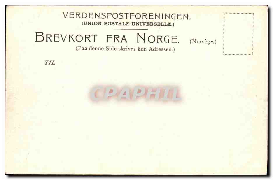 CPA Svartisen — Rückseite
