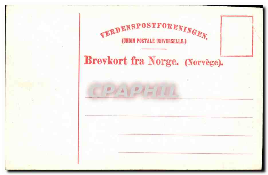 CPA Romsdalsfjeldene seet fra Molde Norge — Rückseite
