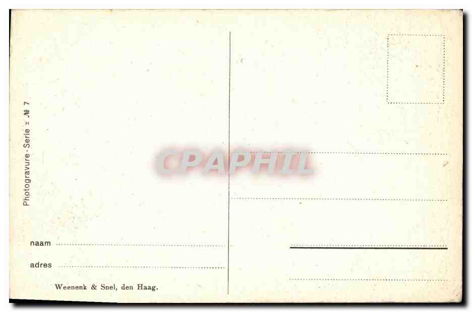 CPA Velunve Chevre Femme  — Rückseite