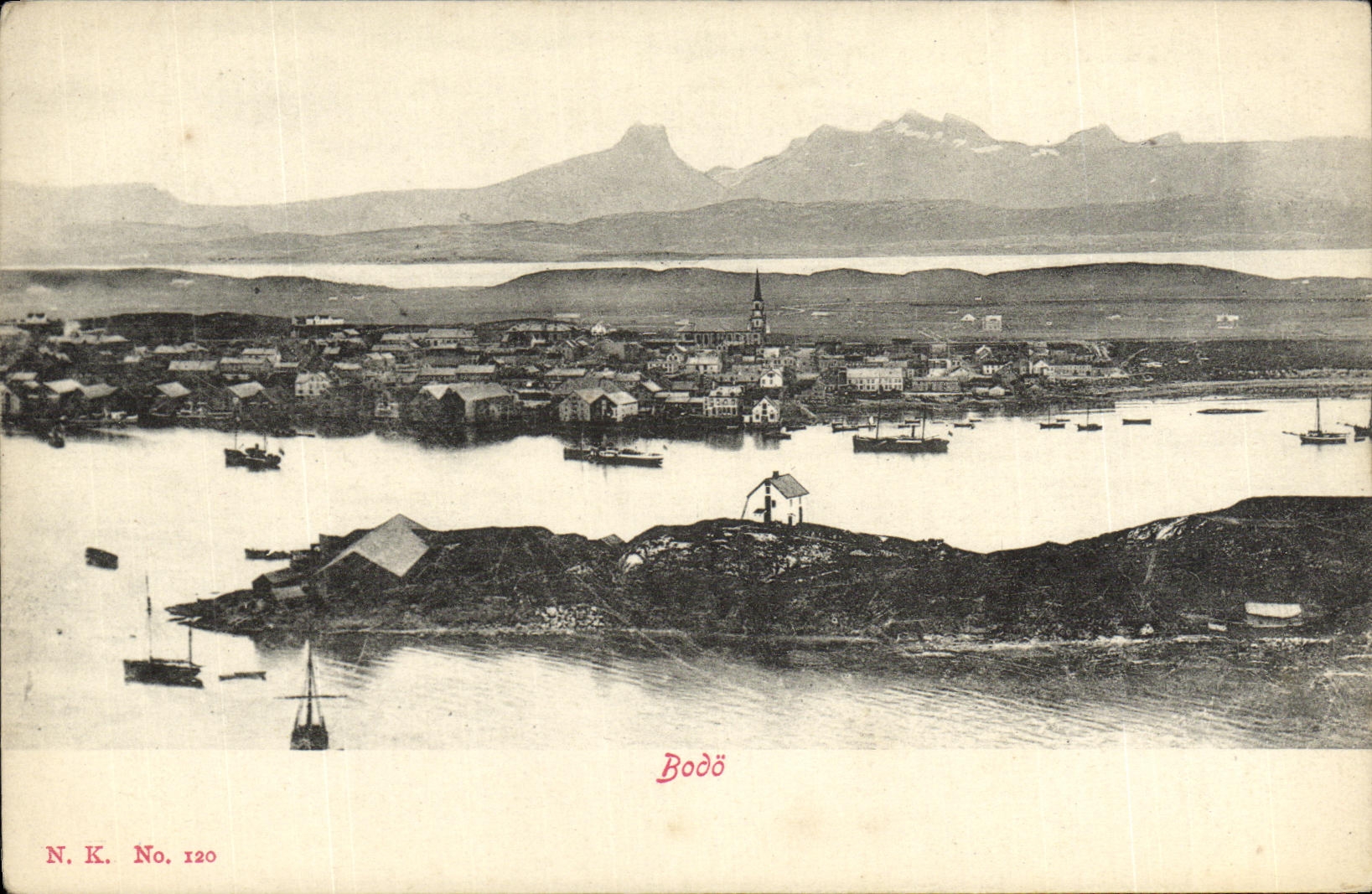 Bodø — vue panoramique — N.K. No. 120