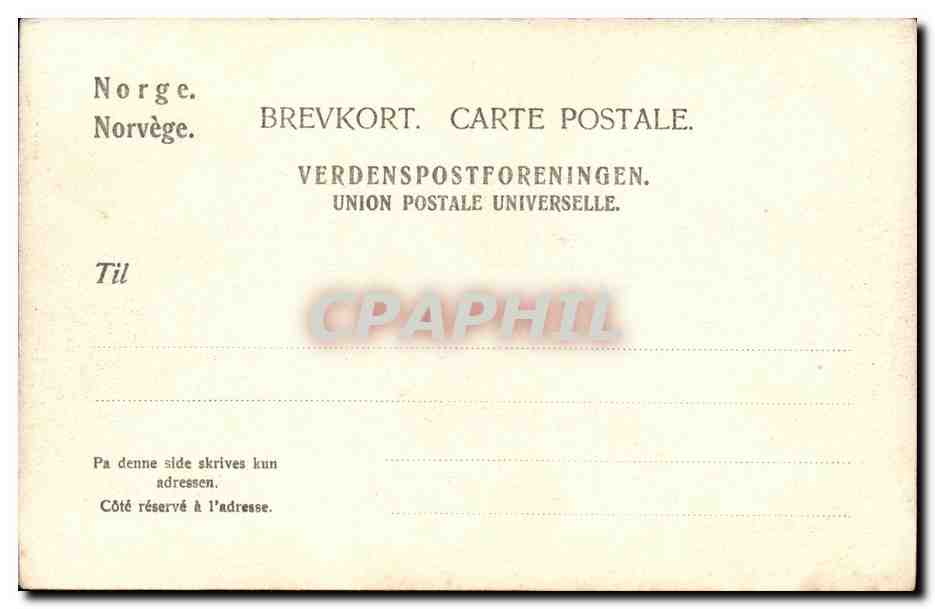 CPA Fra Hardanger Chevres Chevre Goat — Verso