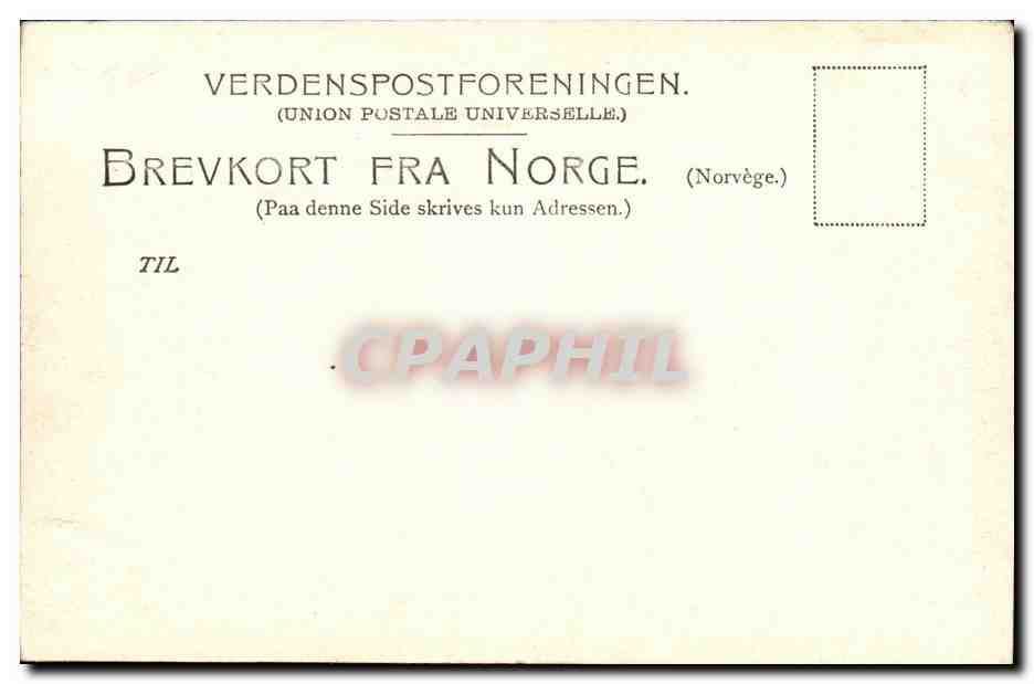 CPA Geirangerfjord — Verso