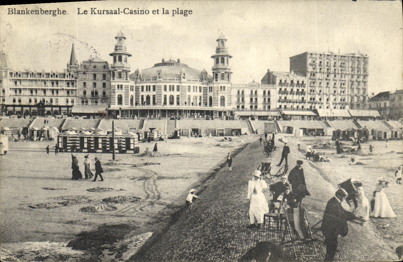 CPA Blankenberghe Le Kursaal Casino et la Plage