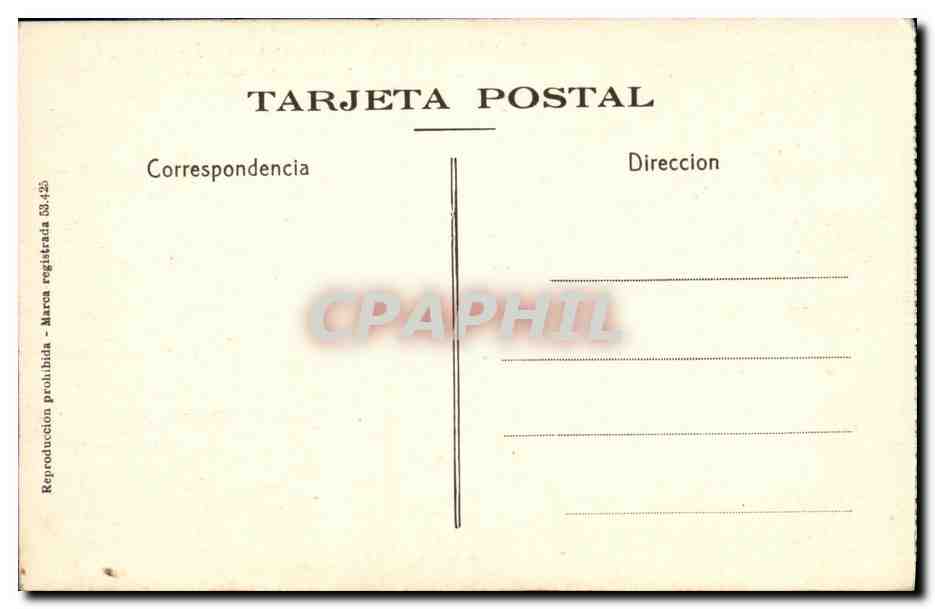 CPA San Sebastian hotels Jardines de Ondarreta — Rückseite
