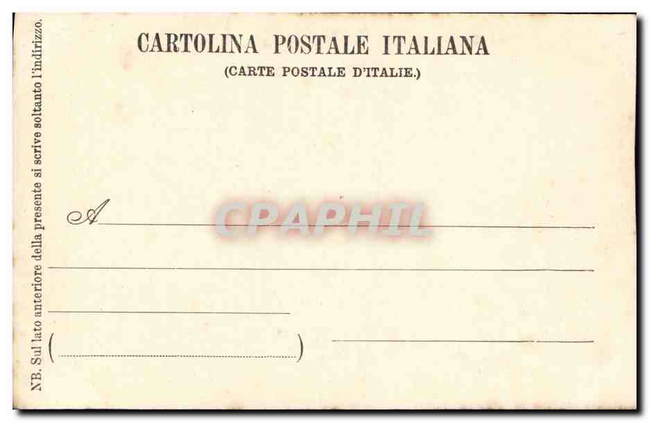 CPA H David di Michelangiolo Firenze  — Rückseite