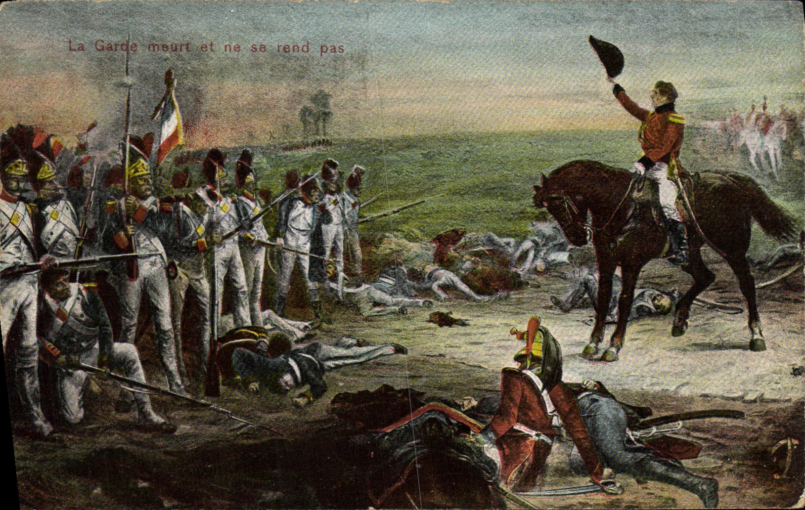 CPA La Garde Meurt et ne se Rend Pas Napoleon Militaria 