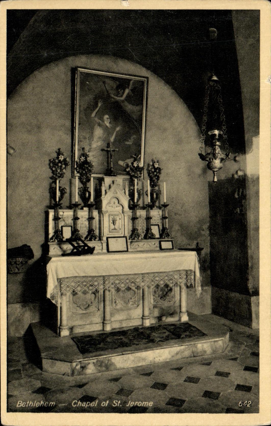CPA Bethlehem Chapel of St Jerome