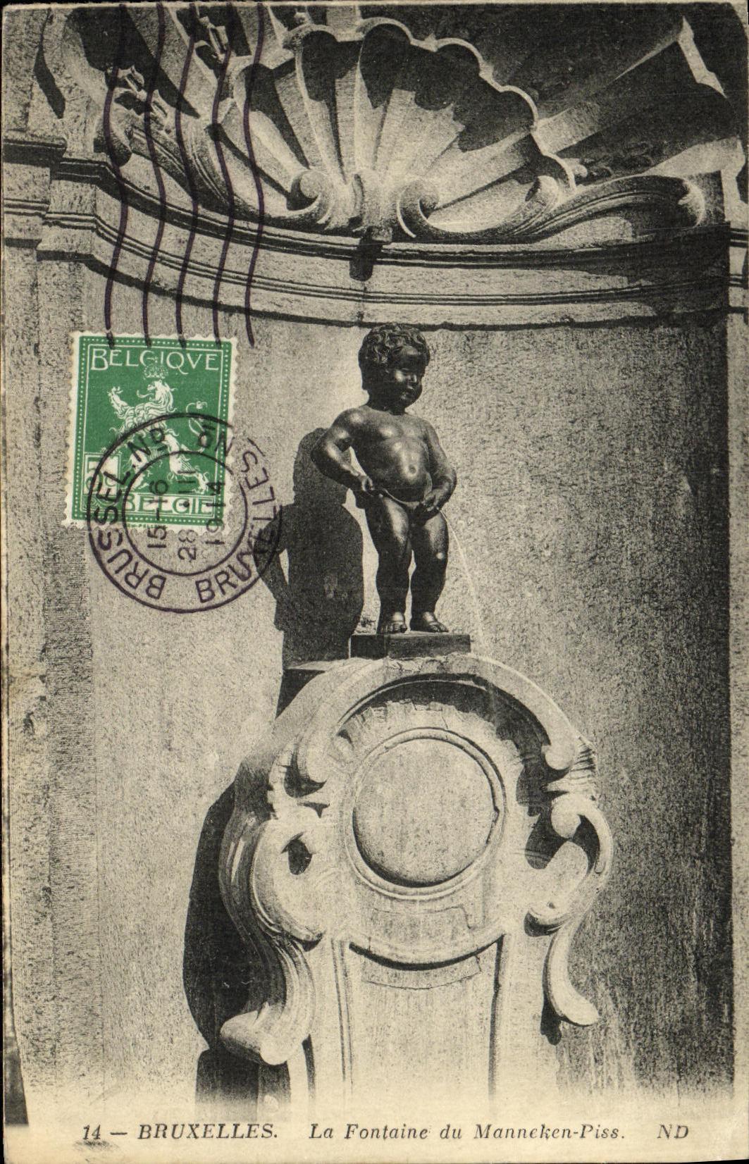 CPA Bruxelles La Fontaine Du Manneken Piss