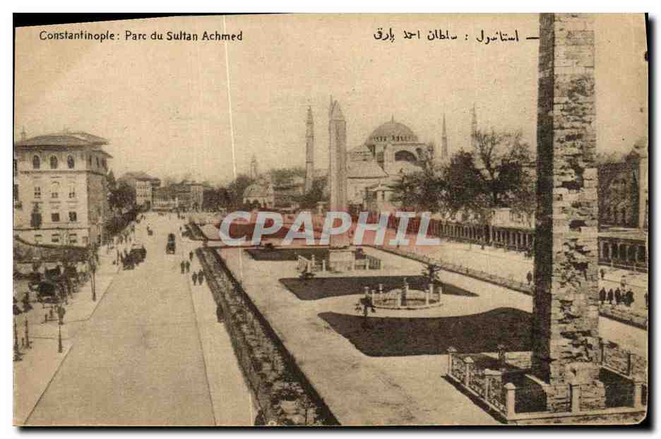 CPA Constantinople Parc du Sultan Achmed Turquie