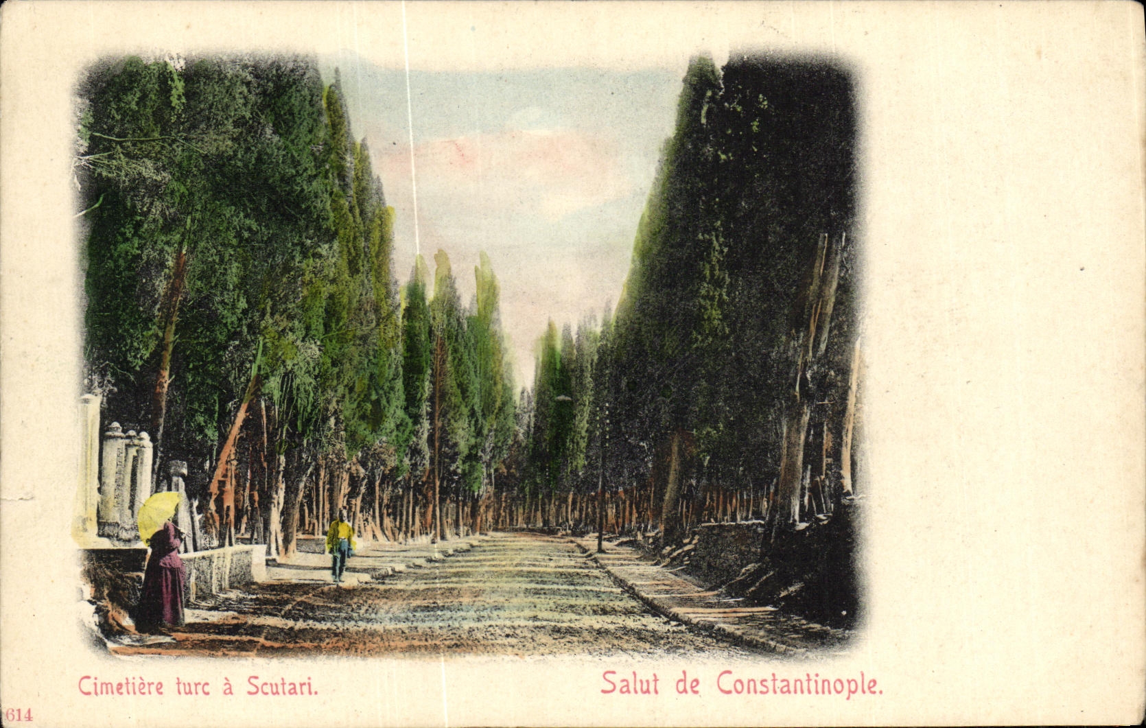 CPA Constantinople Turquie cimetiere turc a Scutari