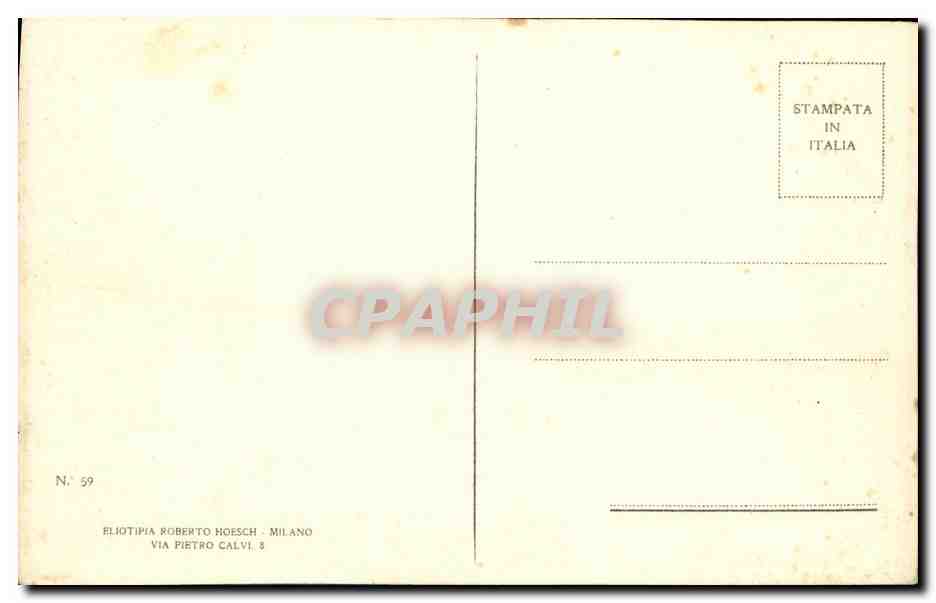 CPA Angelo Musicante Melozzo da Forli Roma 1438 1494  — Verso