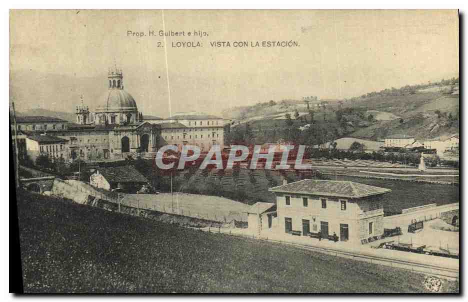 CPA Loyola Vista Con La Estacion Train Gare