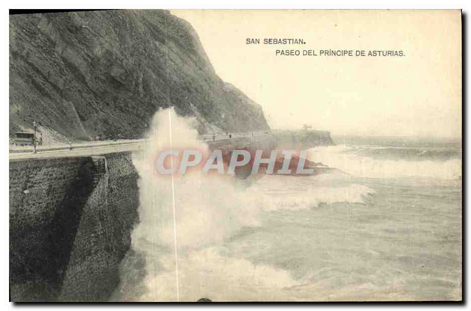 CPA San Sebastian Paseo Del Principe De Asturias