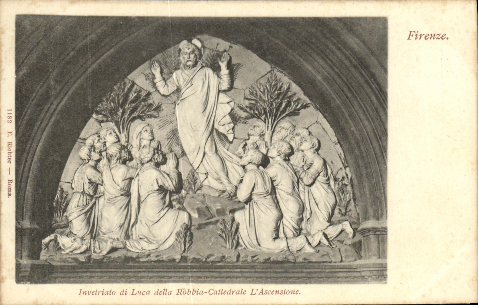 CPA Firenze Invctriato di Luca Della Robbia Cattedrale L Ascensione