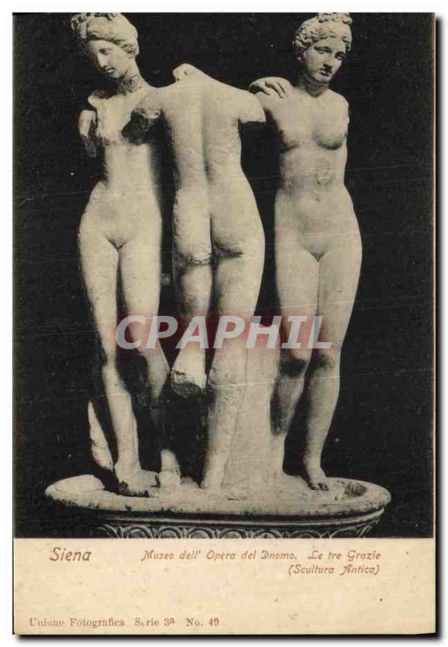 CPA Siena Musee dell Opera del Dnoma le Tre Grazie